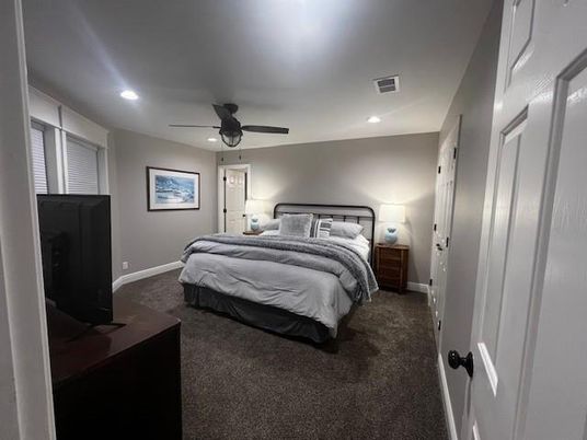 Bedroom, Interior, Recessed Lighting