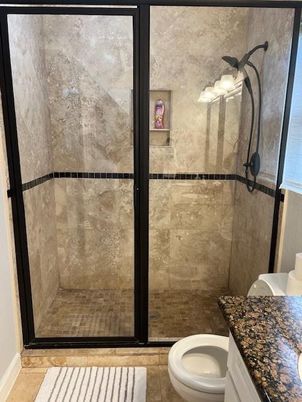 Bathroom, Glass Shower, Interior