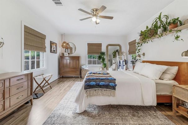 Bedroom, Interior, Wood Texture Flooring