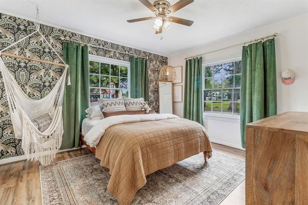 Bedroom, Interior, Wood Texture Flooring