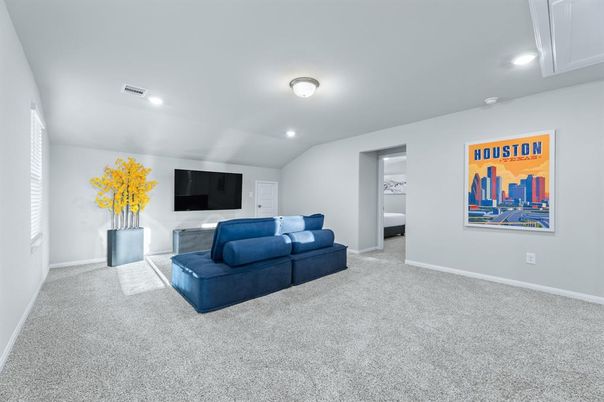 Interior, Living room, Recessed Lighting