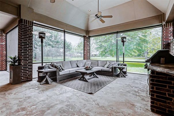Interior, Living room, Stone Walls