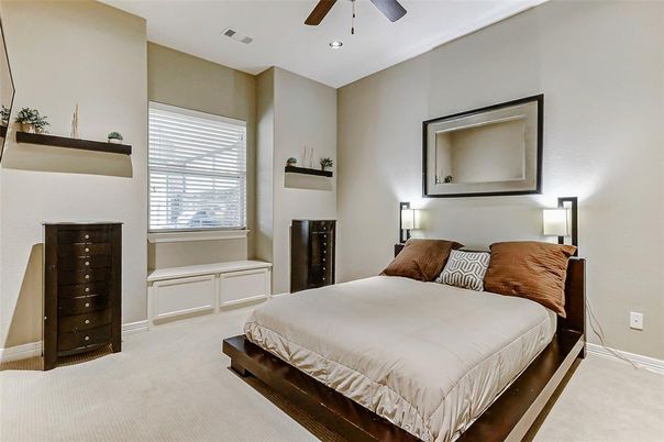 Bedroom, Fireplace, Interior, Recessed Lighting