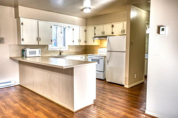 Interior, Kitchen, Wood Texture Flooring