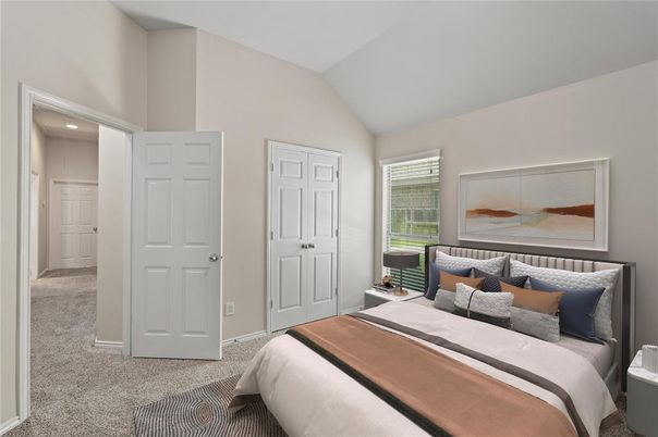 Bedroom, Interior, Recessed Lighting