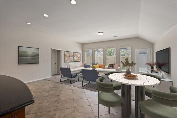 Interior, Living room, Recessed Lighting