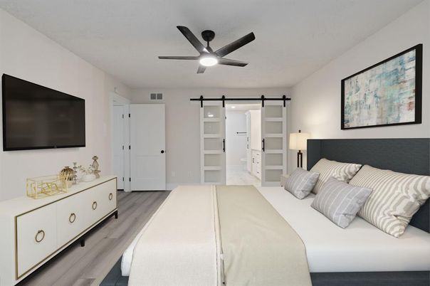 Bedroom, Interior, Wood Texture Flooring