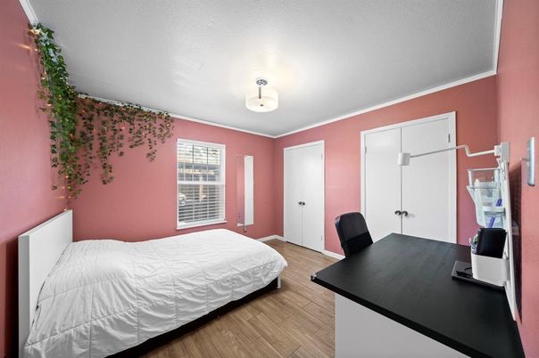 Bedroom, Home Office, Interior, Wood Texture Flooring