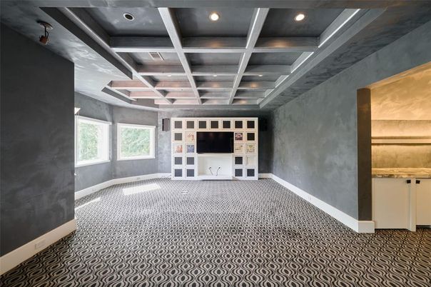 Billiard Table, Game Room, Interior, Recessed Lighting
