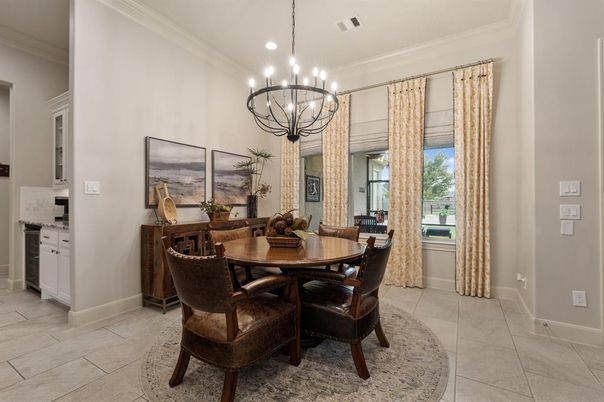 Chandelier, Dining room, Interior, Recessed Lighting