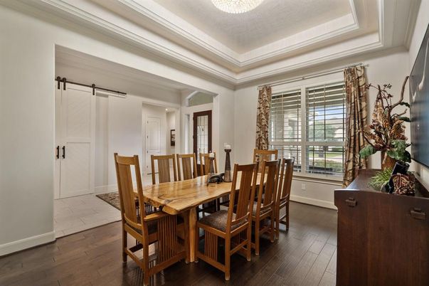 Dining room, Interior, Wood Texture Flooring