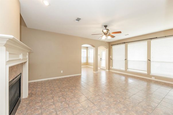 Empty room, Fireplace, Interior, Recessed Lighting