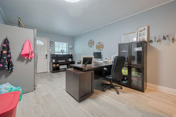 Home Office, Interior, Wood Texture Flooring