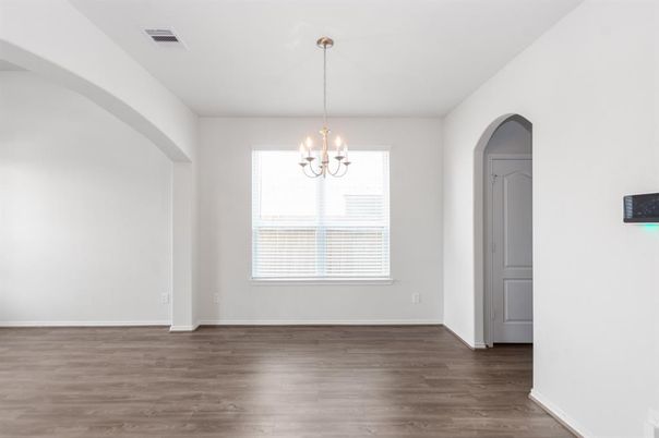 Chandelier, Empty room, Interior, Wood Texture Flooring