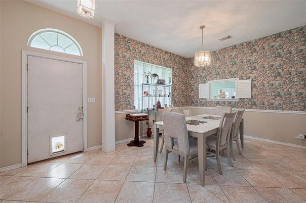 Dining room, Interior, Pendant Lights