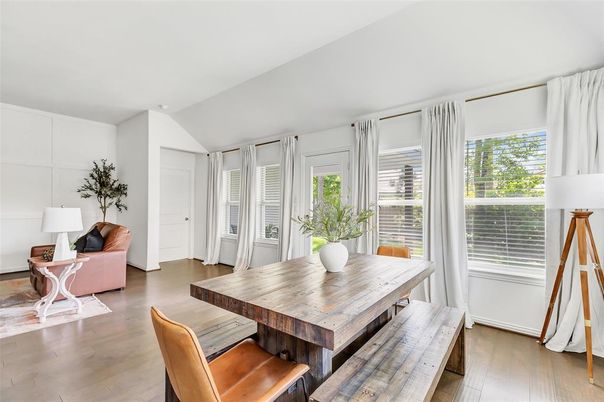 Dining room, Interior, Wood Texture Flooring