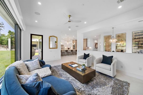 Dining room, Interior, Kitchen, Living room, Pendant Lights, Recessed Lighting