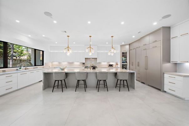 Interior, Kitchen, Pendant Lights, Recessed Lighting, Stainless Steel Appliances