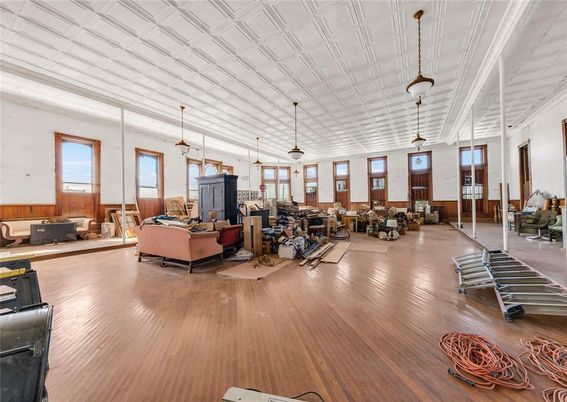 Interior, Living room, Pendant Lights, Wood Texture Flooring