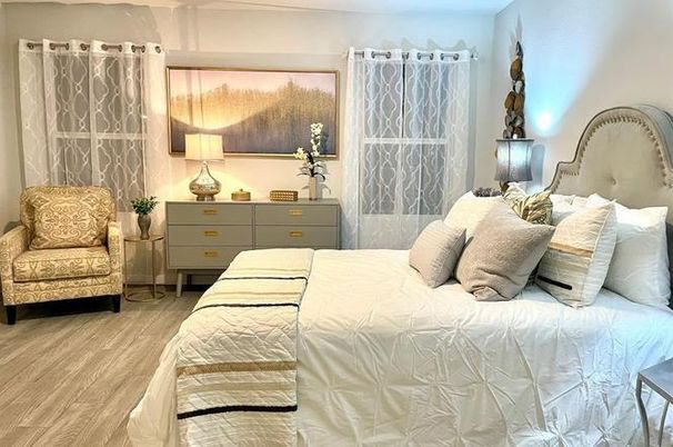 Bedroom, Interior, Wood Texture Flooring