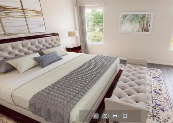 Bedroom, Interior, Wood Texture Flooring