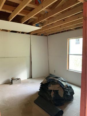 Empty room, Interior, Wooden Beams