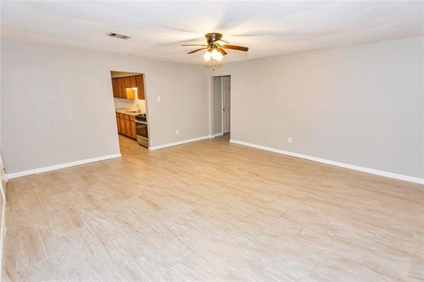 Empty room, Interior, Kitchen, Wood Texture Flooring