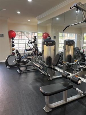 Fitness Equipment, Gym, Interior, Recessed Lighting