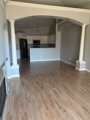 Interior, Kitchen, Wood Texture Flooring