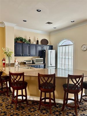 Dining room, Interior, Kitchen, Recessed Lighting, Stainless Steel Appliances