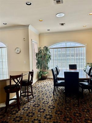 Dining room, Interior, Recessed Lighting