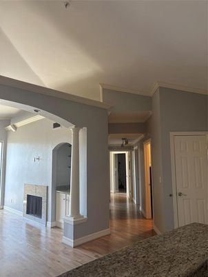 Fireplace, Interior, Wood Texture Flooring