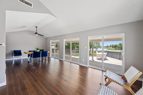 Dining room, Interior, Wood Texture Flooring
