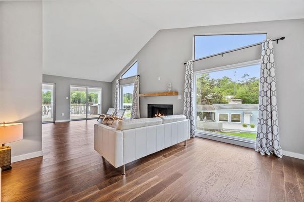 Fireplace, Interior, Living room, Wood Texture Flooring