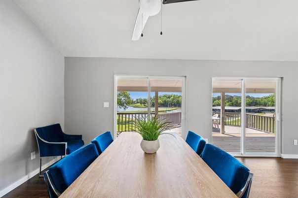 Dining room, Interior, Wood Texture Flooring