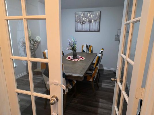 Dining room, Interior, Wood Texture Flooring