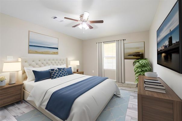 Bedroom, Interior, Wood Texture Flooring
