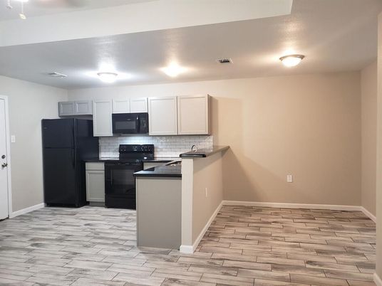 Interior, Kitchen, Wood Texture Flooring