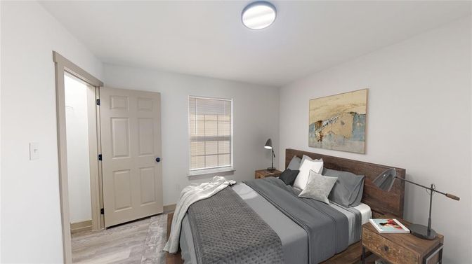 Bedroom, Interior, Wood Texture Flooring