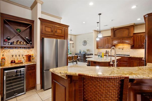 Interior, Kitchen, Pendant Lights, Recessed Lighting, Stainless Steel Appliances