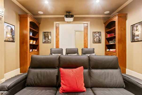 Home Theatre Room, Interior, Recessed Lighting, Theatre Room