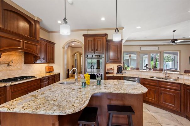 Interior, Kitchen, Pendant Lights, Recessed Lighting, Stainless Steel Appliances