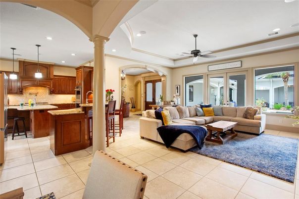 Interior, Kitchen, Living room, Pendant Lights, Recessed Lighting