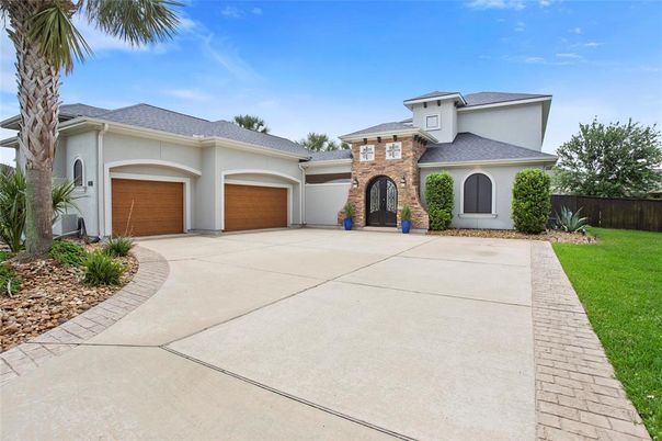 Attached, Backyard, Exterior, Facade, Mediterranean