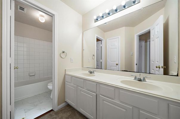 Bathroom, Dual Sink Vanities, Interior, Marble
