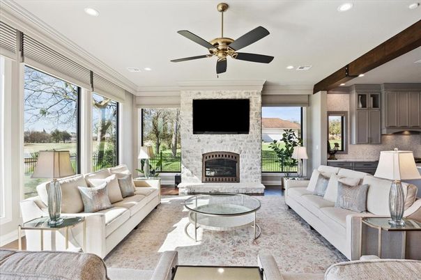 Fireplace, Interior, Living room, Recessed Lighting