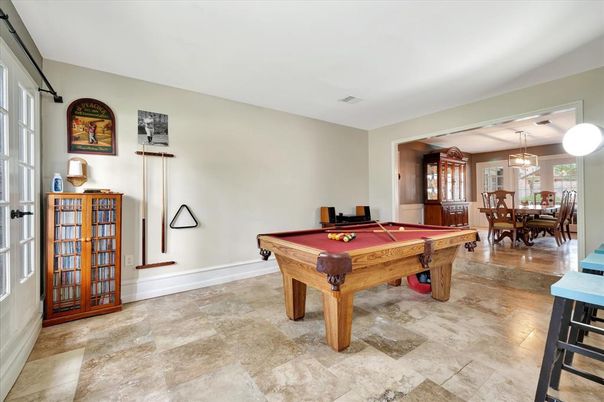 Billiard Table, Dining room, Game Room, Interior, Pendant Lights