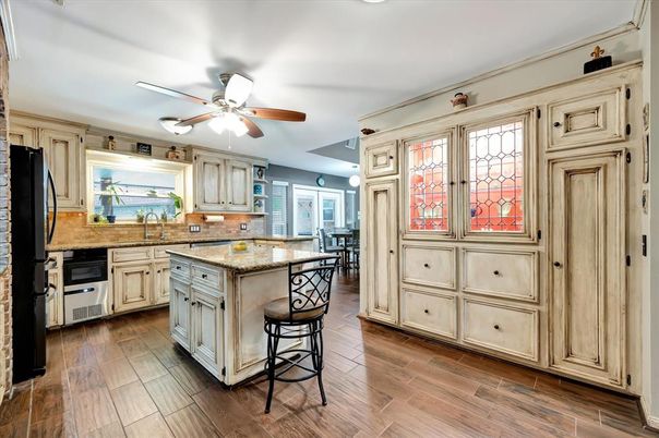 Interior, Kitchen, Wood Texture Flooring