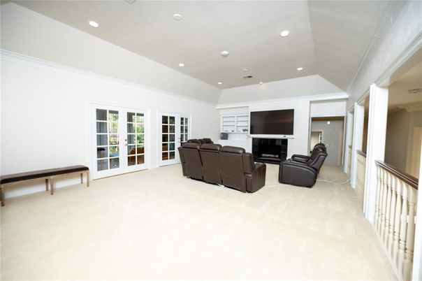 Interior, Living room, Recessed Lighting