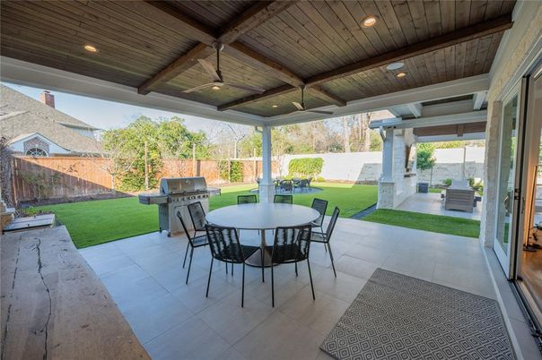 Backyard, Exterior, Fireplace